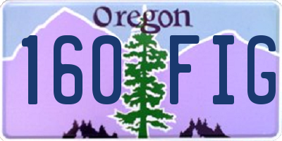 OR license plate 160FIG