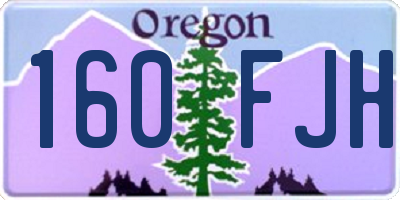 OR license plate 160FJH