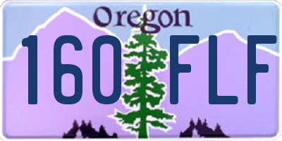 OR license plate 160FLF