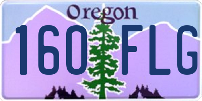 OR license plate 160FLG