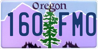 OR license plate 160FMO