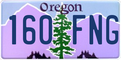 OR license plate 160FNG