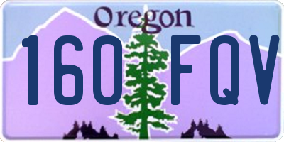 OR license plate 160FQV