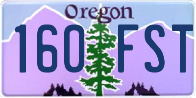 OR license plate 160FST
