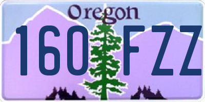 OR license plate 160FZZ