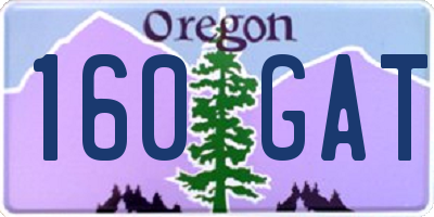 OR license plate 160GAT