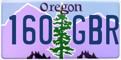 OR license plate 160GBR