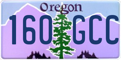 OR license plate 160GCC