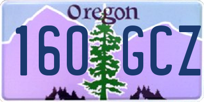 OR license plate 160GCZ