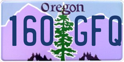 OR license plate 160GFQ