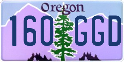 OR license plate 160GGD