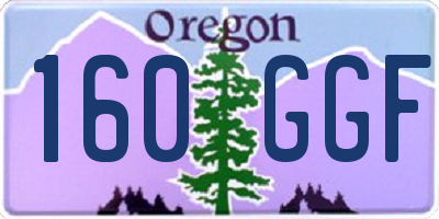 OR license plate 160GGF