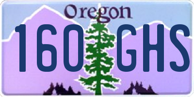 OR license plate 160GHS