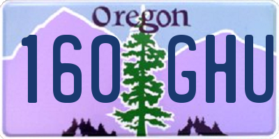 OR license plate 160GHU