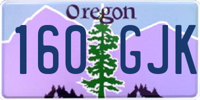 OR license plate 160GJK