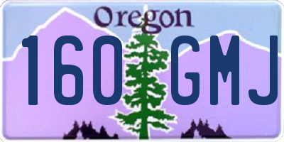 OR license plate 160GMJ