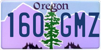 OR license plate 160GMZ