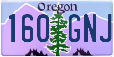 OR license plate 160GNJ