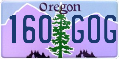 OR license plate 160GOG