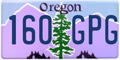 OR license plate 160GPG