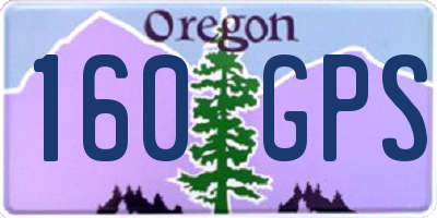 OR license plate 160GPS