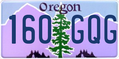 OR license plate 160GQG