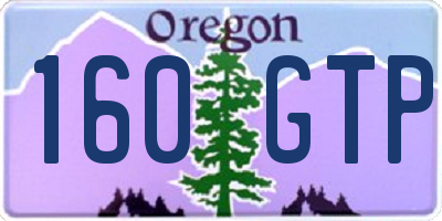 OR license plate 160GTP