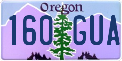 OR license plate 160GUA
