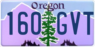 OR license plate 160GVT