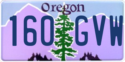 OR license plate 160GVW