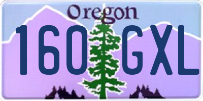 OR license plate 160GXL
