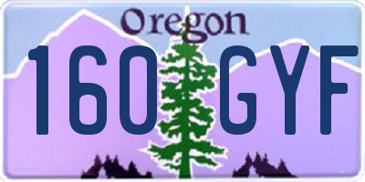 OR license plate 160GYF