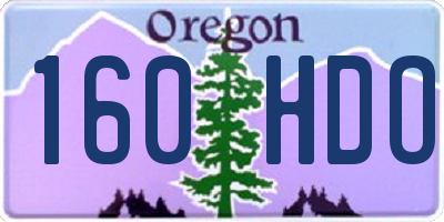 OR license plate 160HDO