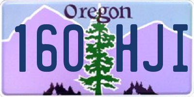 OR license plate 160HJI