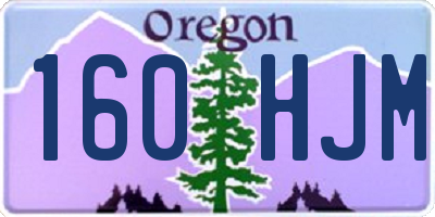 OR license plate 160HJM