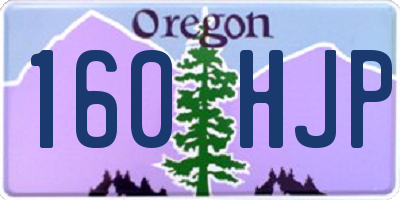 OR license plate 160HJP