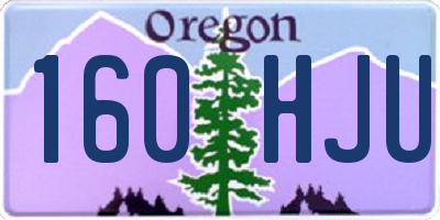 OR license plate 160HJU