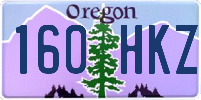 OR license plate 160HKZ