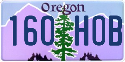 OR license plate 160HOB