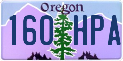 OR license plate 160HPA