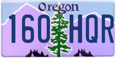 OR license plate 160HQR