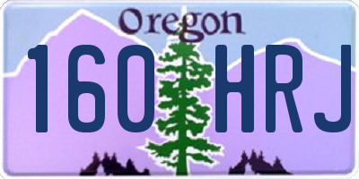 OR license plate 160HRJ