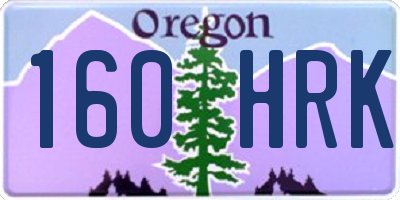OR license plate 160HRK