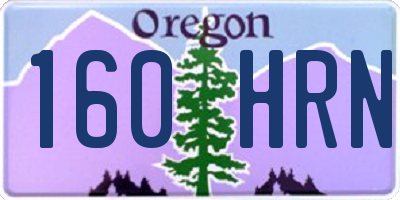 OR license plate 160HRN