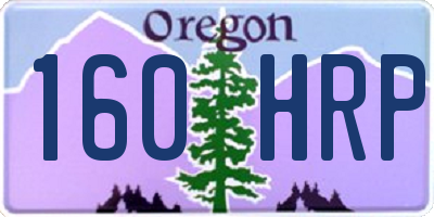OR license plate 160HRP