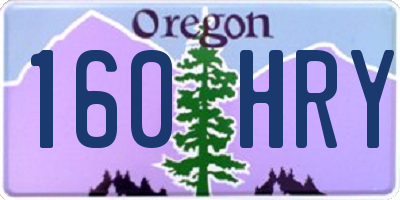 OR license plate 160HRY