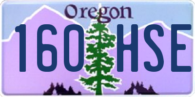 OR license plate 160HSE