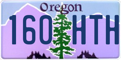 OR license plate 160HTH