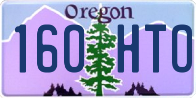 OR license plate 160HTO