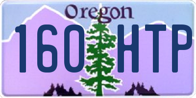 OR license plate 160HTP